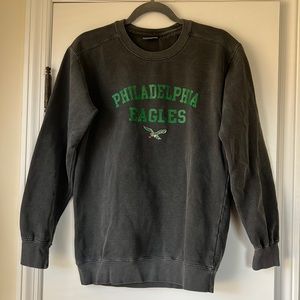 Comfort Colors Charcoal Grey Philadelphia Eagles Crewneck Sweater